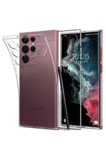 Samsung Galaxy S23 Ultra Lüx Şeffaf Silikon Kılıf