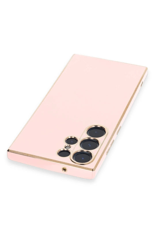 Samsung Galaxy S23 Ultra Volet Silikon Kılıf - Pembe 3