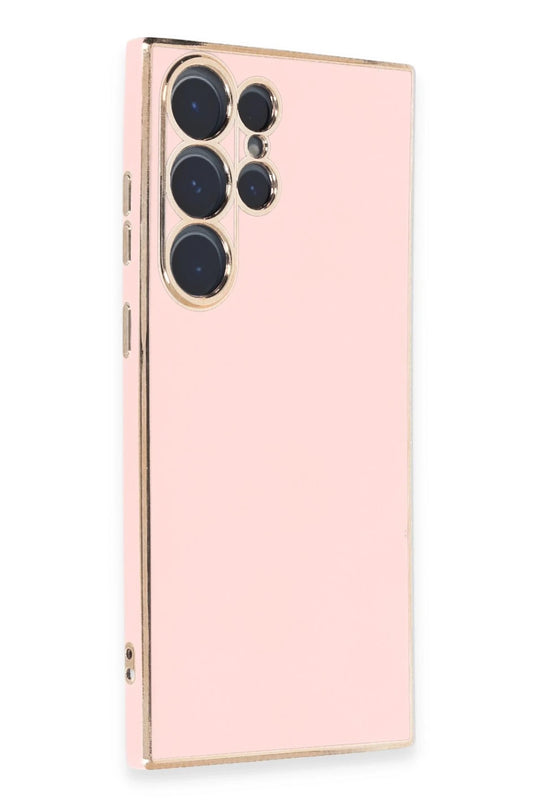 Samsung Galaxy S23 Ultra Volet Silikon Kılıf - Pembe 2