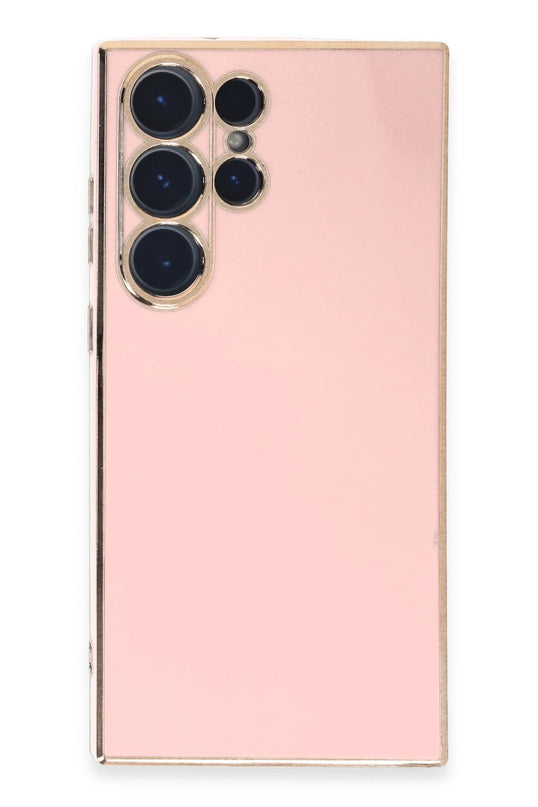 Samsung Galaxy S23 Ultra Volet Silikon Kılıf - Pembe