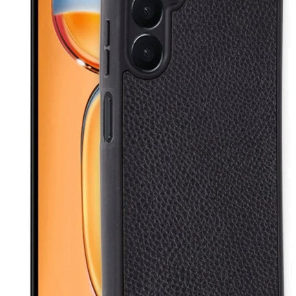 Samsung Galaxy S24 FE Aras Deri Kapak Kılıf - Siyah