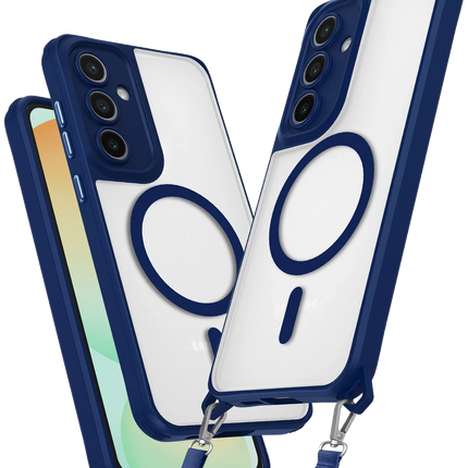 Samsung Galaxy S24 FE Enka Magsafe Silikon Kılıf - Lacivert
