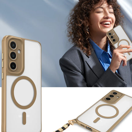 Samsung Galaxy S24 FE Enka Magsafe Silikon Kılıf - Lacivert 3