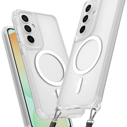 Samsung Galaxy S24 FE Enka Magsafe Silikon Kılıf - Şeffaf