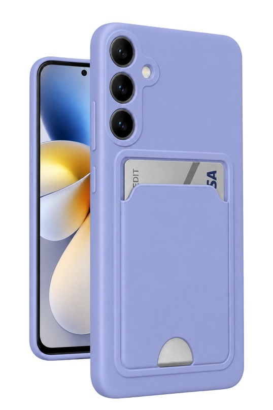 Samsung Galaxy S24 Kelvin Kartvizitli Silikon Kılıf - Lila