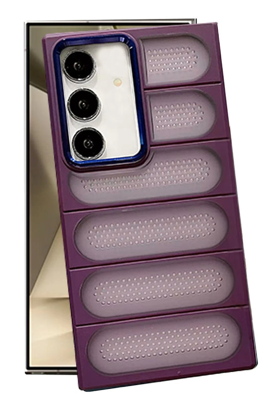 Samsung Galaxy S24 Airmax Silikon Kapak Kılıf - Derin Mor