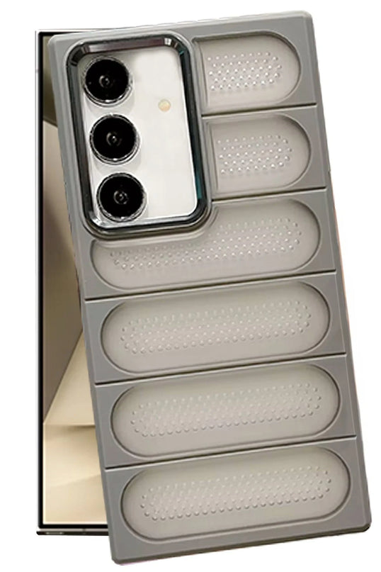 Samsung Galaxy S24 Airmax Silikon Kapak Kılıf - Titanyum Gri