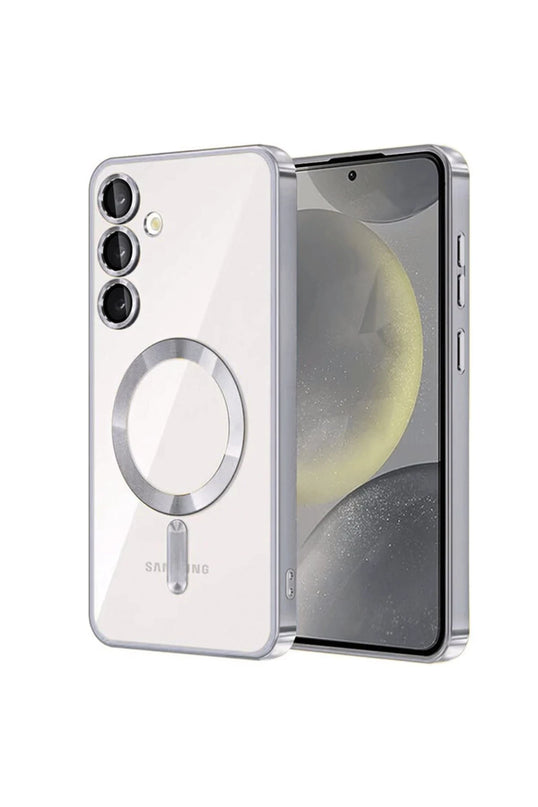 Samsung Galaxy S24 Kross Magneticsafe Kapak Kılıf - Gümüş