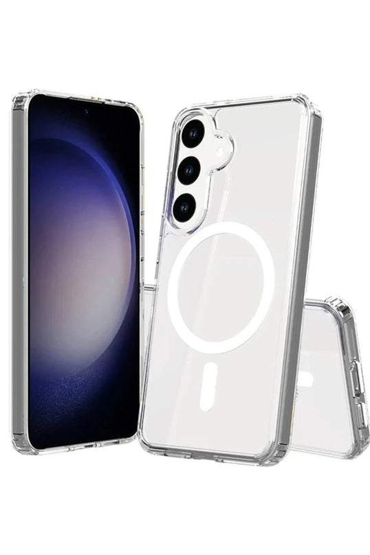 Samsung Galaxy S24 Magneticsafe Şeffaf Silikon Kılıf