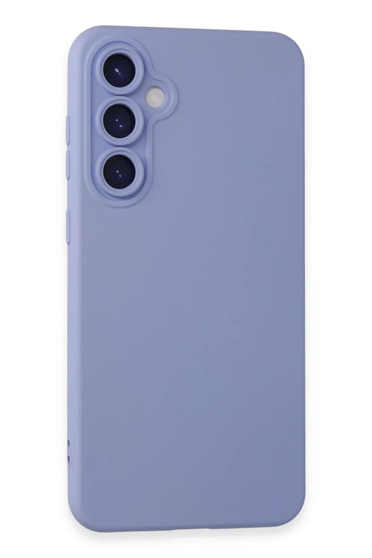 Samsung Galaxy S24 Nano içi Kadife Silikon Kılıf - Lila