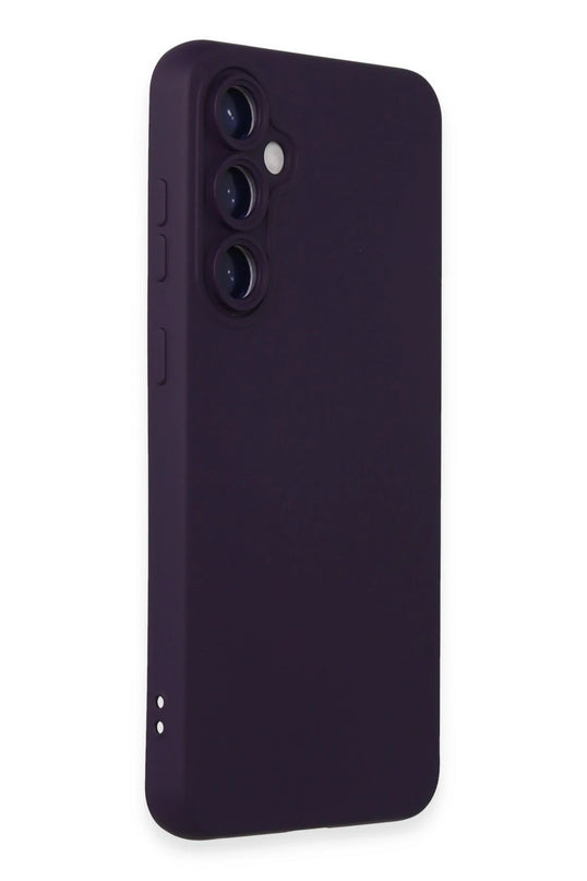 Samsung Galaxy S24 Nano içi Kadife Silikon Kılıf - Mor 2