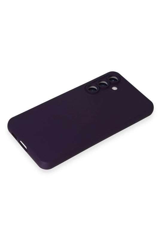 Samsung Galaxy S24 Nano içi Kadife Silikon Kılıf - Mor 4