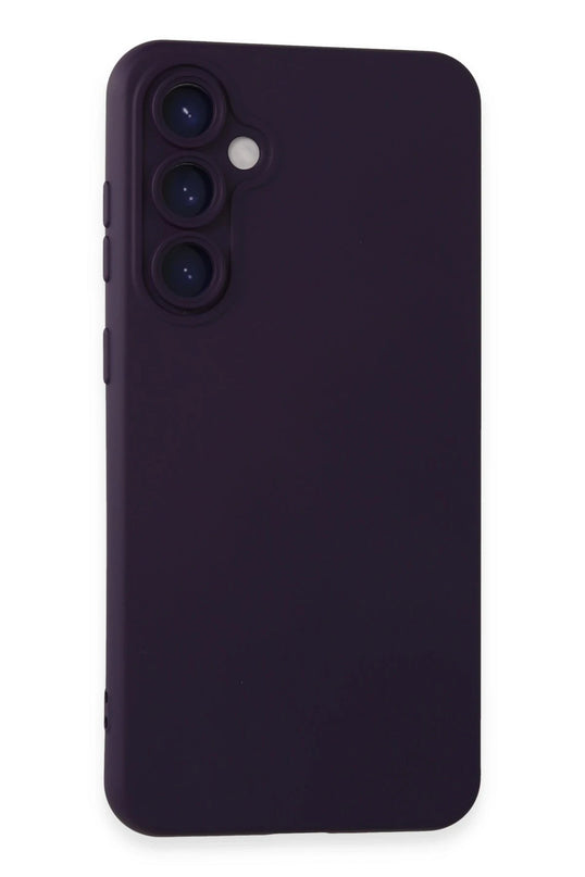 Samsung Galaxy S24 Nano içi Kadife Silikon Kılıf - Mor