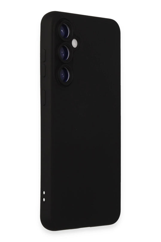 Samsung Galaxy S24 Nano içi Kadife Silikon Kılıf - Siyah 2