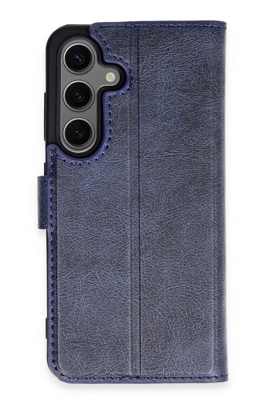 Samsung Galaxy S24 Trend S Plus Kapaklı Kılıf - Lacivert