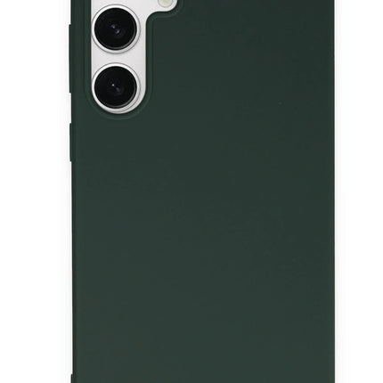 Samsung Galaxy S24 Plus First Silikon Kılıf - Koyu Yeşil 3