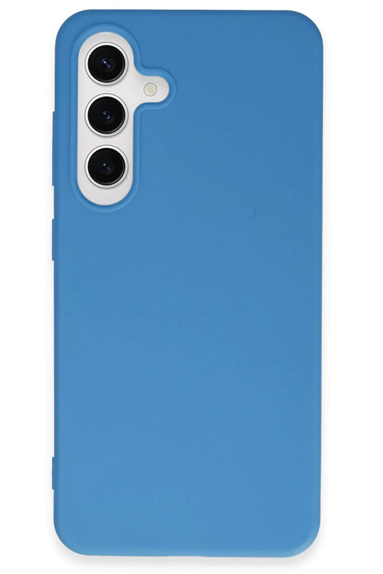 Samsung Galaxy S24 Plus First Silikon Kılıf - Mavi 3