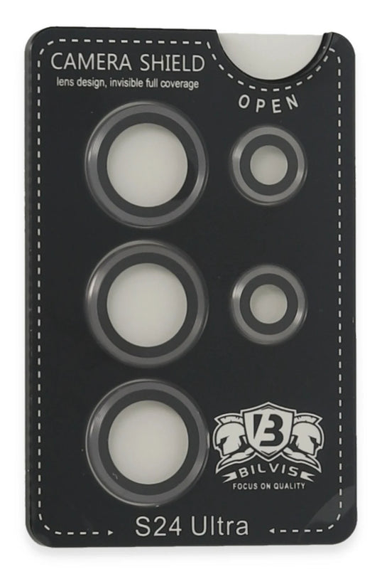 Samsung Galaxy S24 Ultra Bilvis Titan Kamera Lens - Titanyum Gri 2