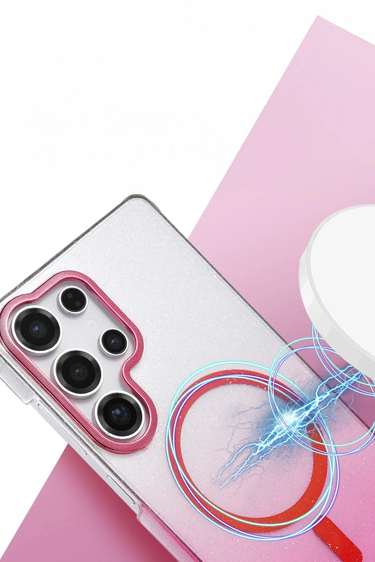 Samsung Galaxy S24 Ultra Glossy Magsafe Kapak Kılıf - Siyah 2