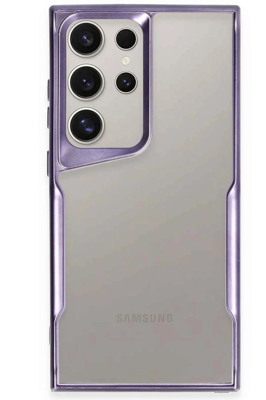 Samsung Galaxy S24 Ultra Boyi Silikon Kapak Kılıf - Derin Mor