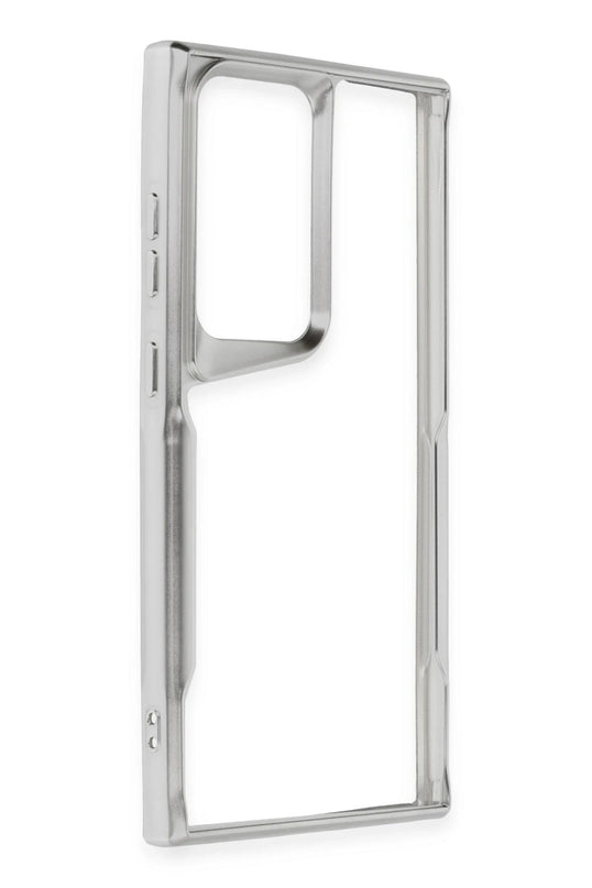 Samsung Galaxy S24 Ultra Boyi Silikon Kapak Kılıf - Gümüş 2