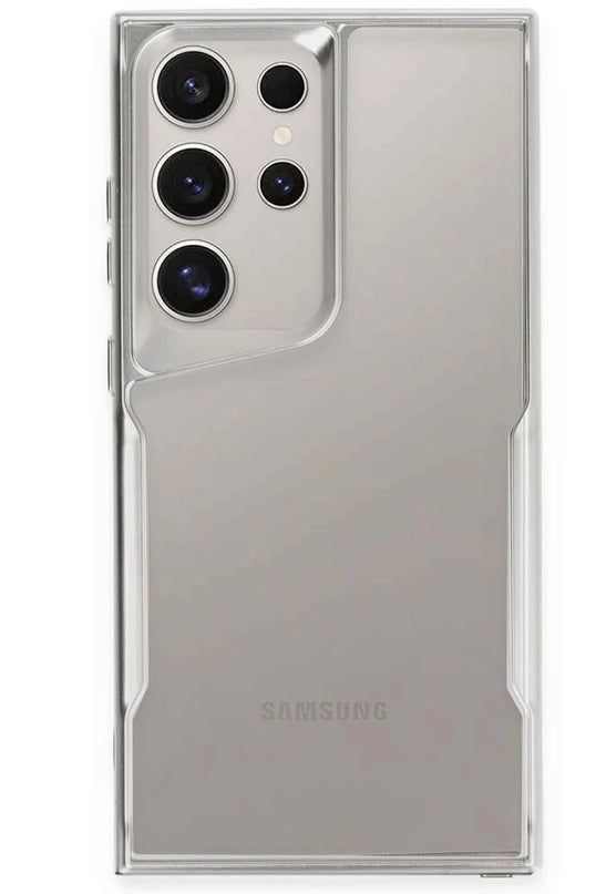 Samsung Galaxy S24 Ultra Boyi Silikon Kapak Kılıf - Gümüş