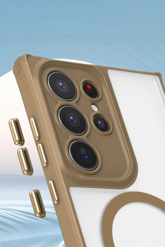 Samsung Galaxy S24 Ultra Enka Magsafe Silikon Kılıf - Şeffaf 2