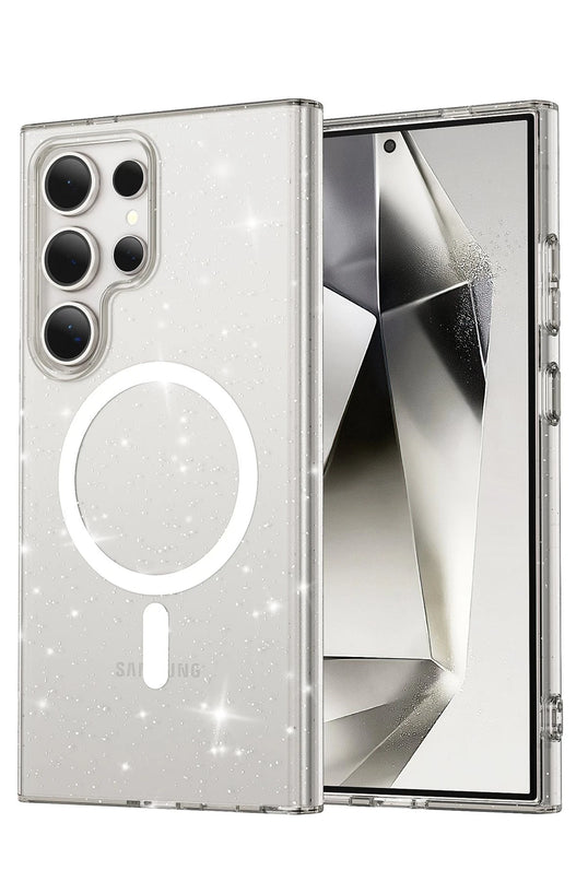 Samsung Galaxy S24 Ultra Star Magsafe Kapak Kılıf - Şeffaf