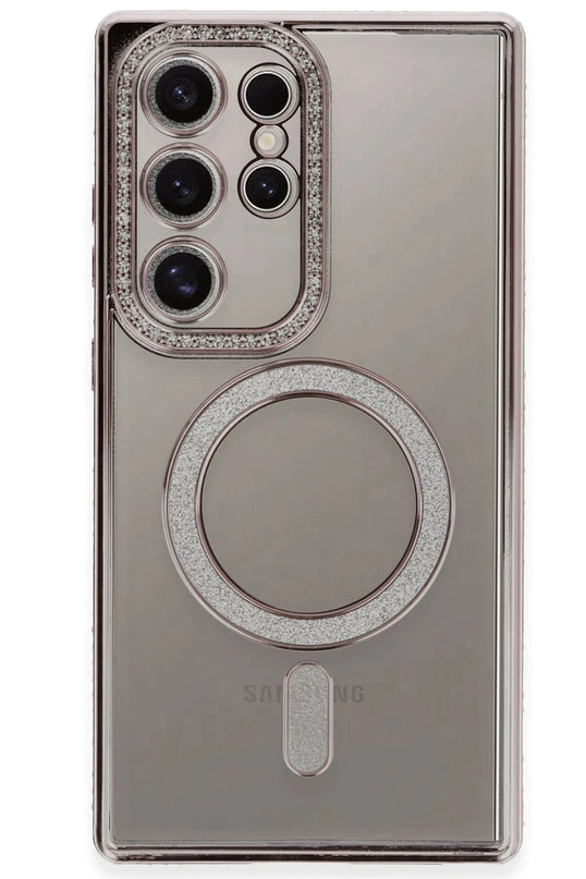 Samsung Galaxy S24 Ultra Joke Simli Magneticsafe Kılıf - Pembe 2