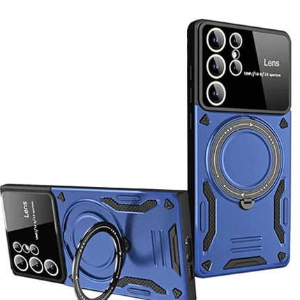 Samsung Galaxy S24 Ultra Joy Lens Standlı Kapak Kılıf - Lacivert