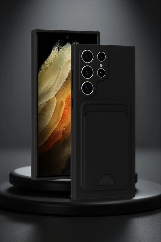 Samsung Galaxy S24 Ultra Kelvin Kartvizitli Silikon Kılıf - Mavi 2
