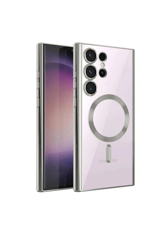 Samsung Galaxy S24 Ultra Kross Magneticsafe Kapak Kılıf - Gümüş
