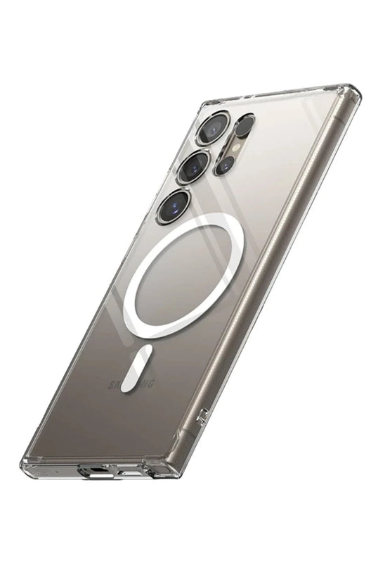 Samsung Galaxy S24 Ultra Magneticsafe Şeffaf Silikon Kılıf 3