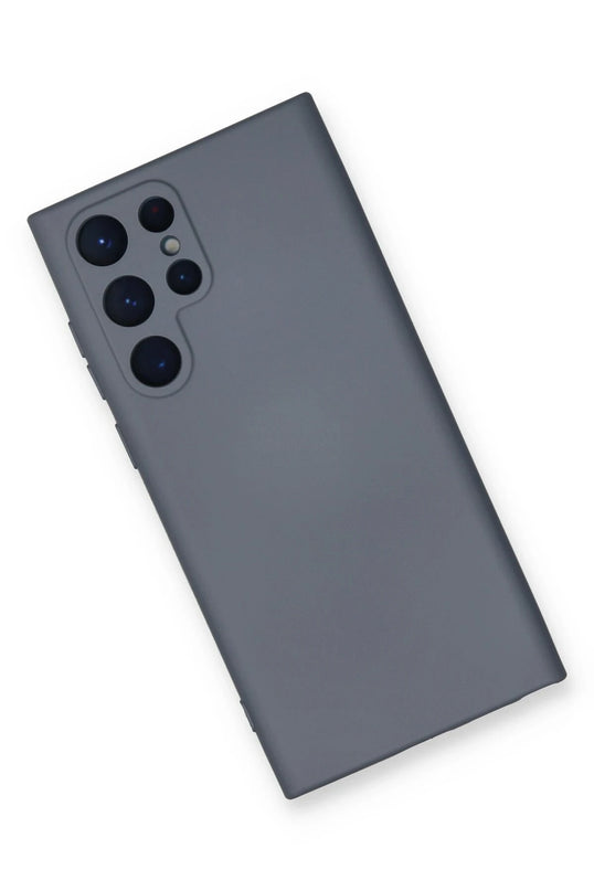 Samsung Galaxy S24 Ultra Nano içi Kadife Silikon Kılıf - Gri 3
