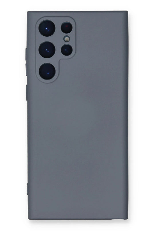 Samsung Galaxy S24 Ultra Nano içi Kadife Silikon Kılıf - Gri