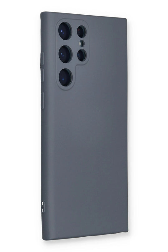 Samsung Galaxy S24 Ultra Nano içi Kadife Silikon Kılıf - Gri 2