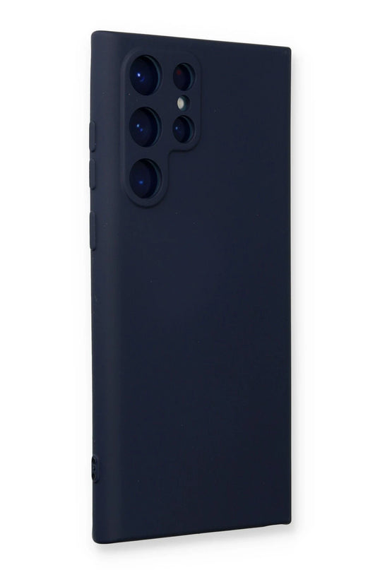 Samsung Galaxy S24 Ultra Nano içi Kadife Silikon Kılıf - Lacivert 2
