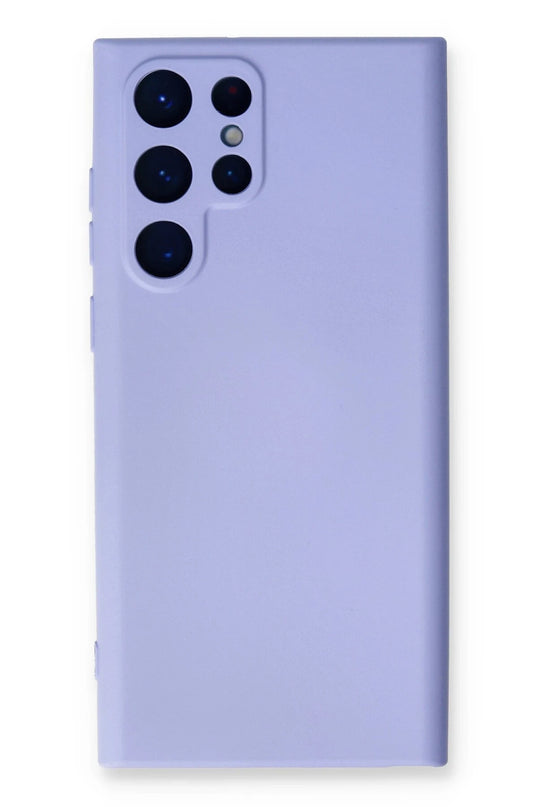 Samsung Galaxy S24 Ultra Nano içi Kadife Silikon Kılıf - Lila
