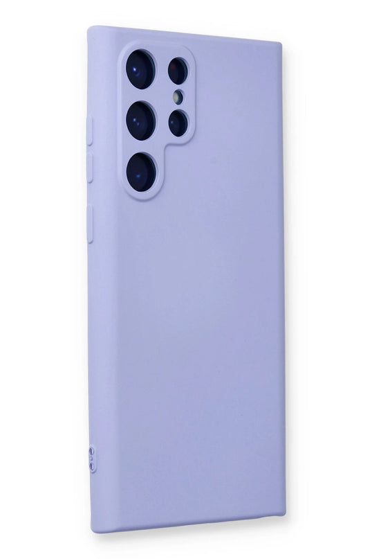 Samsung Galaxy S24 Ultra Nano içi Kadife Silikon Kılıf - Lila 2