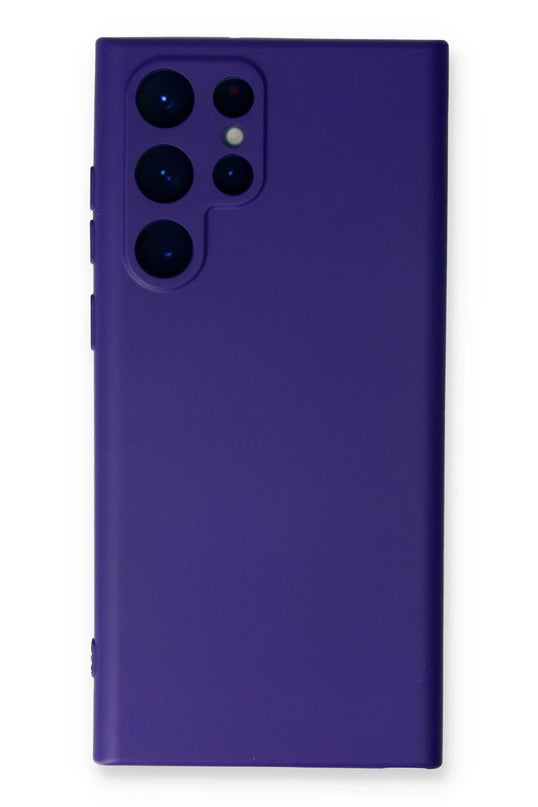 Samsung Galaxy S24 Ultra Nano içi Kadife Silikon Kılıf - Mor