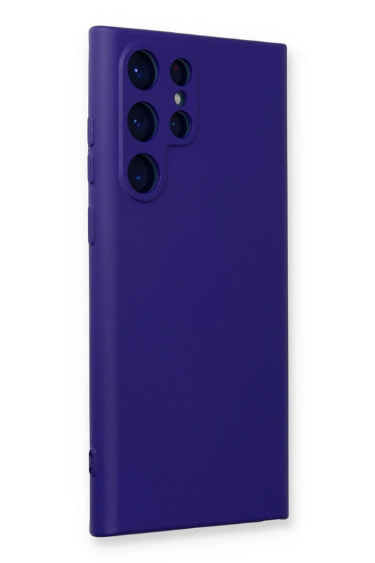 Samsung Galaxy S24 Ultra Nano içi Kadife Silikon Kılıf - Mor 2