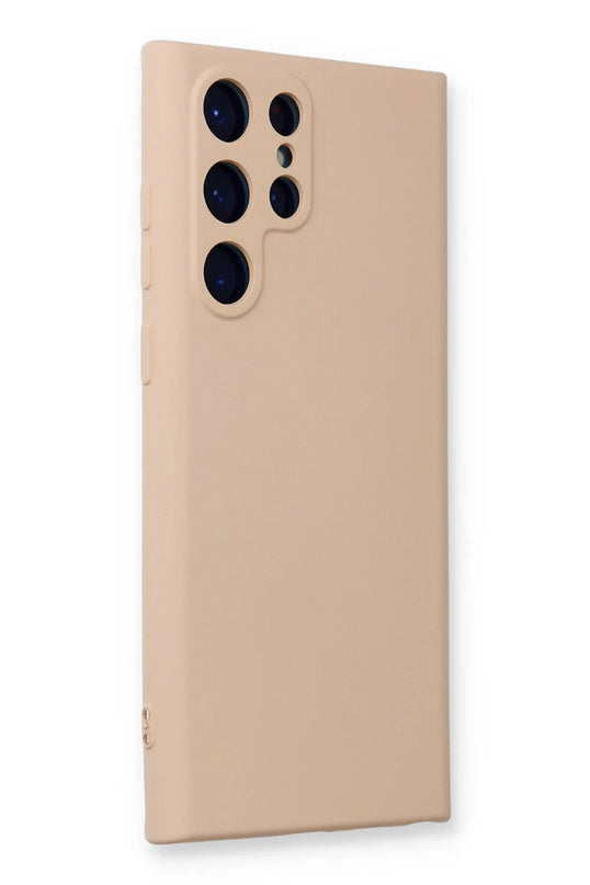 Samsung Galaxy S24 Ultra Nano içi Kadife Silikon Kılıf - Pudra 2