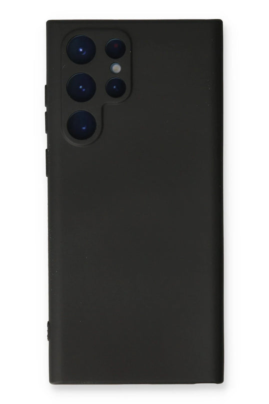 Samsung Galaxy S24 Ultra Nano içi Kadife Silikon Kılıf - Siyah
