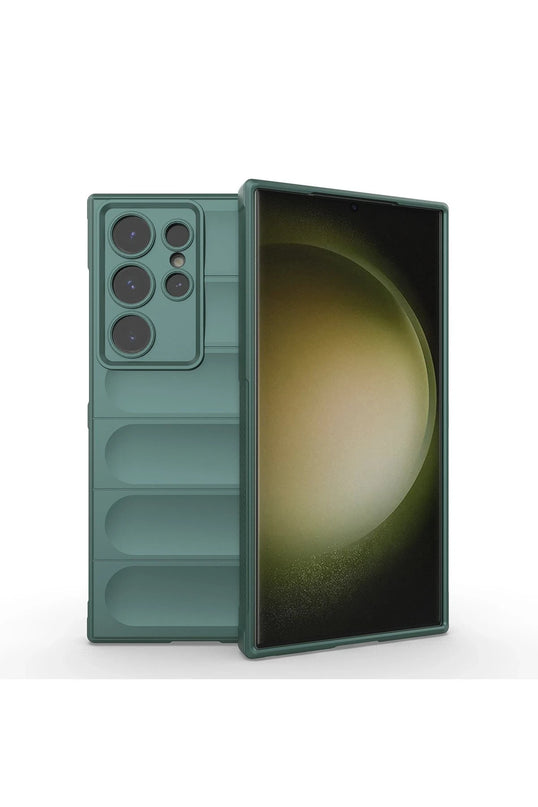Samsung Galaxy S24 Ultra Optimum Silikon Kılıf - Koyu Yeşil