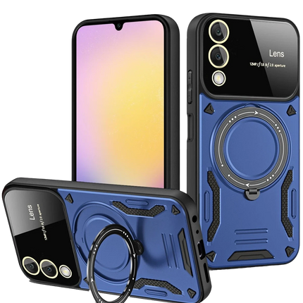 Samsung Galaxy S25 Edge Joy Lens Standlı Kapak Kılıf - Lacivert