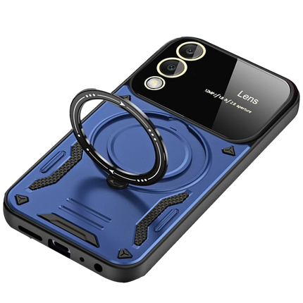Samsung Galaxy S25 Edge Joy Lens Standlı Kapak Kılıf - Lacivert 3