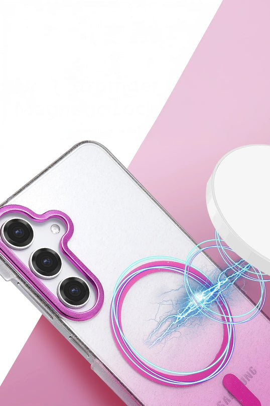 Samsung Galaxy S25 Glossy Magsafe Kapak Kılıf - Çöl Titanyum 2