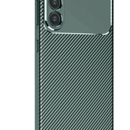 Samsung Galaxy S25 Auto Focus Karbon Kapak Kılıf - Koyu Yeşil