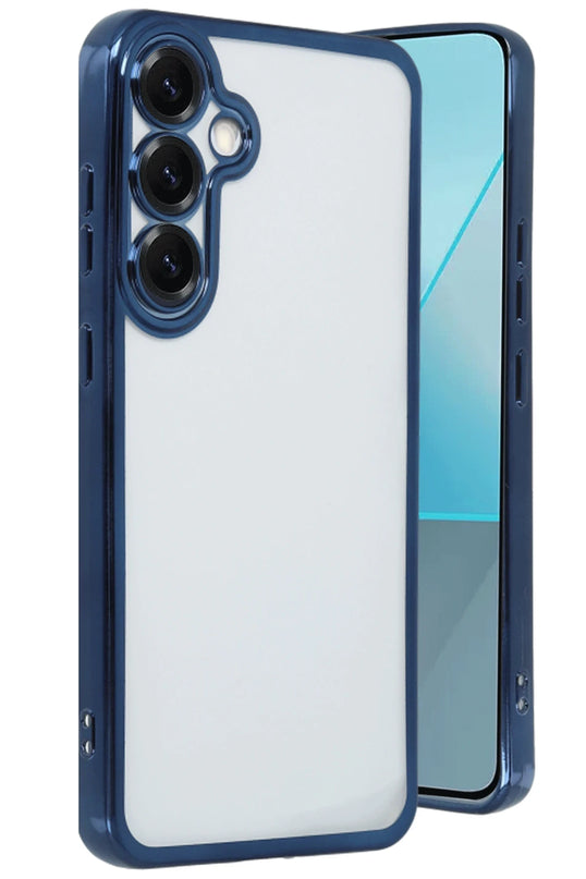 Samsung Galaxy S25 Razer Lensli Silikon Kılıf - Lacivert