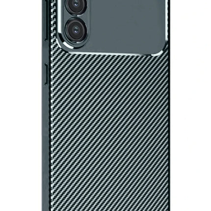 Samsung Galaxy S25 Plus Auto Focus Karbon Kapak Kılıf - Koyu Yeşil